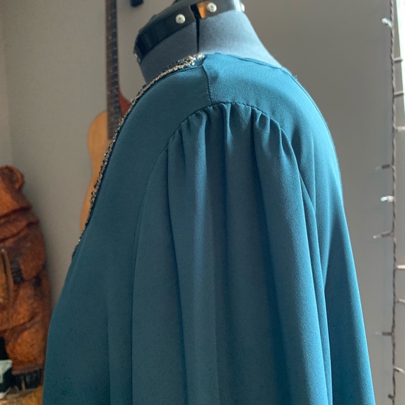 Maurice’s sheer blue bling blouse - Picture 5 of 6